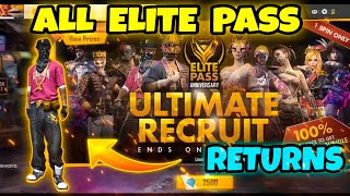 Free Fire Elite Pass Returns ! 2500 Diamond 1 Spin ! Got A Hip Hop Bundle ! Ultimat Recruit Spin screenshot 5