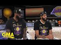 Lakers' stars LeBron James and Anthony Davis on their NBA Finals victory l GMA