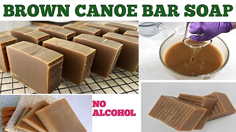 MAKE BROWN CANOE LAUNDRY BAR SOAP| GHANA BROWN SOAP| PROFITABLE LAUNDRY BAR SOAP MAKING RECIPE