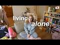 living alone in tokyo 🍙 snow day, blossom festival, apartment decorating & new furniture