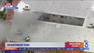 Sun Valley apartment complex burns