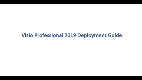 Visio Professional 2019 Installation
