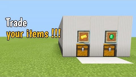 MCPE Tutorial : How to make a trading machine ( Simple )
