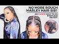 BEST MARLEY HAIR HANDS DOWN!! KNOTLESS BRAIDS WITH FEED INS