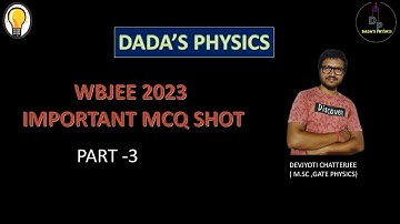 WBJEE IMPORTANT MCQ PART -3 ||PYQ SERIES || DADA