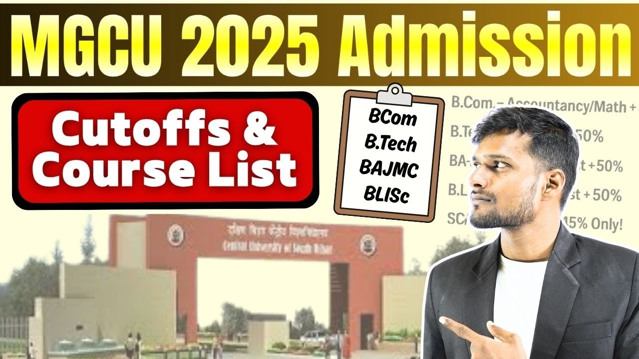 Mahatma Gandhi Central University CUET UG 2025 | All Courses Cutoffs ...