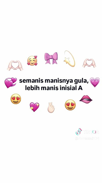 semanis- manisnya gula, lebih manis insial A 💖💖💖💓💓🎀🎀 #fypシ゚viral