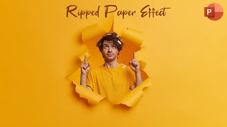 Creating a Ripped Paper Effect in PowerPoint | Ripped Paper Effect | Torn Paper Effect | PowerPoint