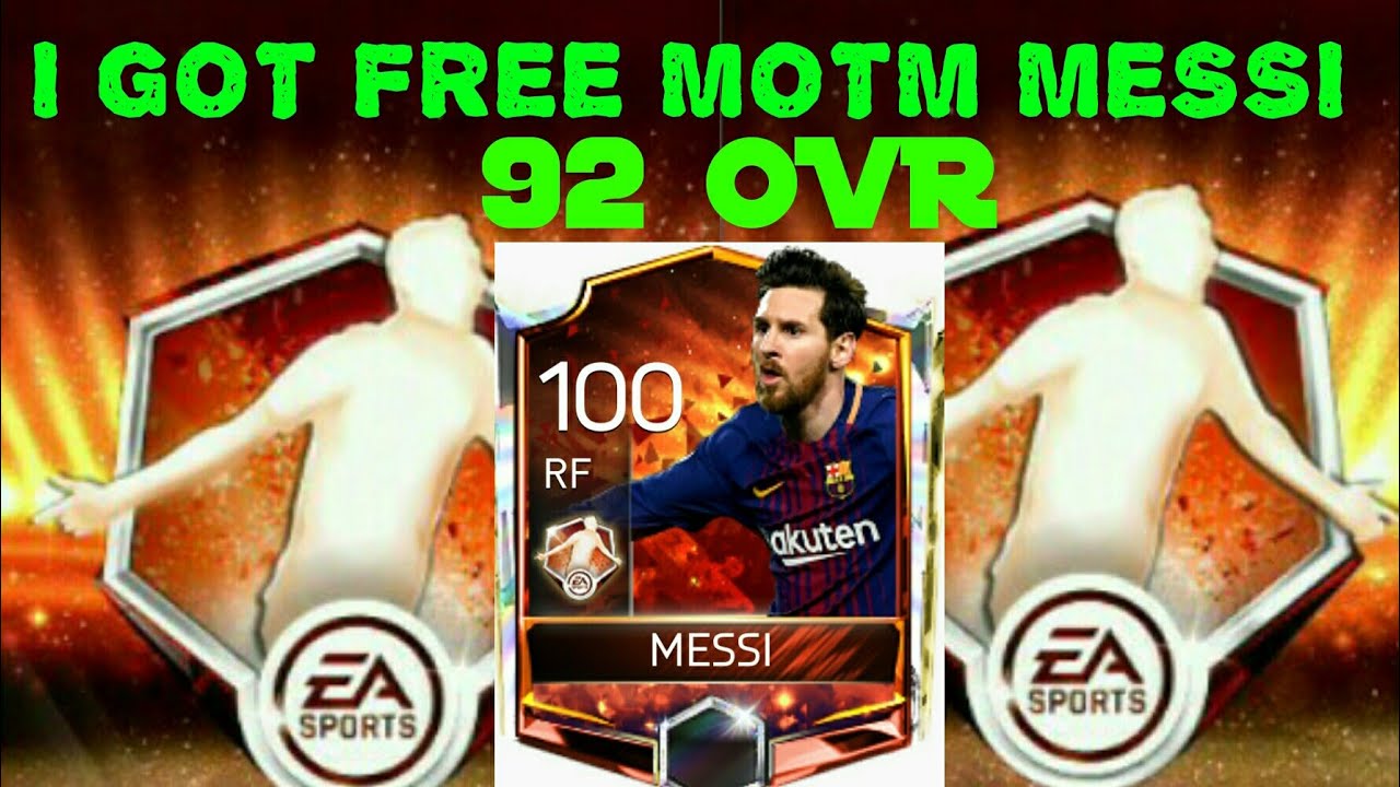 OMG! FREE MOTM MESSI 92 OVR! GIVEAWAYS ARE AWESOME! MY HIGHEST BASE PLAYER IN FIFA MOBILE 18