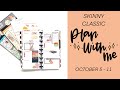 Plan with Me // Skinny Classic Happy Planner // October 5-11