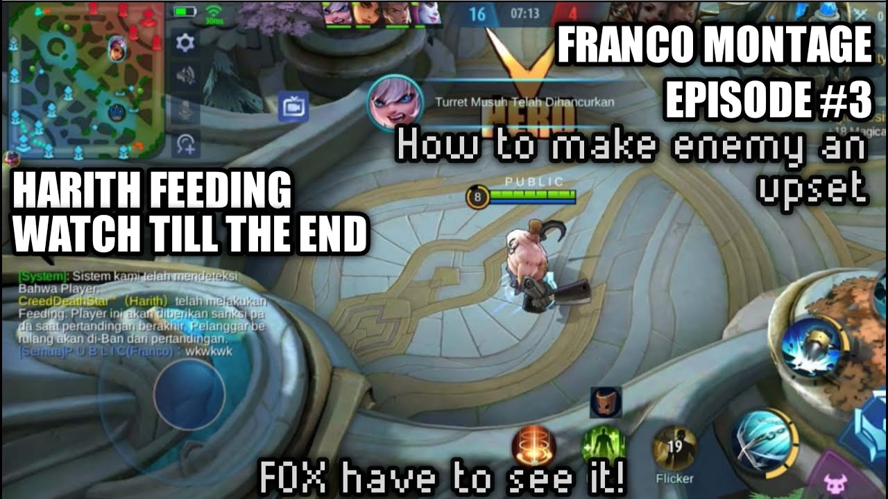 FRANCO HOOK MONTAGE EPS. 3 HOW TO MAKE ENEMY AN UPSET ? HARITH