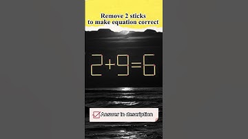 Мatchstick puzzle №353 Remove 2 sticks to make equation correct