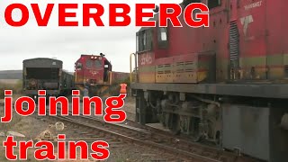 JOINING trains in the OVERBERG beyond CALEDON Shunting Grain Trains at KLIPDALE | Train South Africa