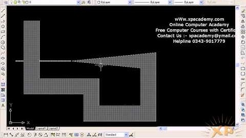 How to Draw PolyLine in AutoCAD Urdu Tutorials wWw.xpacademy.com