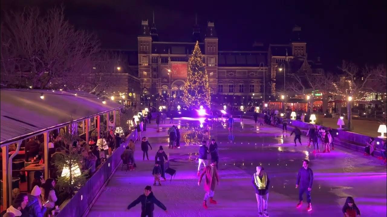 Ice skating Amsterdam New Years Day 2023 YouTube