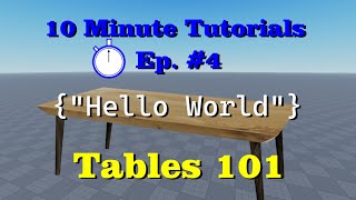 Tables 101: The basics of dictionaries and arrays in Roblox Studio