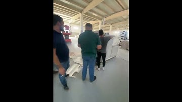 Roll Die Punching Machine working in Turkey