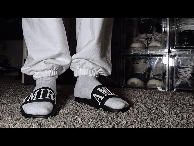 【オフスタイルコーデ】AMIRI スライドサンダル リゾート 抜け感 Amiri Pool Slide/ Summer Slides | Unboxing & On Foot Review