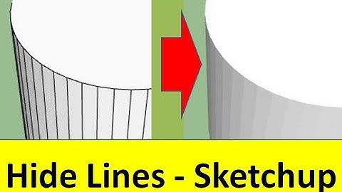 Hide/Delete Unwanted Lines in Sketchup Model - Tutorial #40