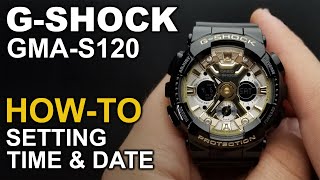 Gshock GMA-S120 - Setting time and date - Module 5518