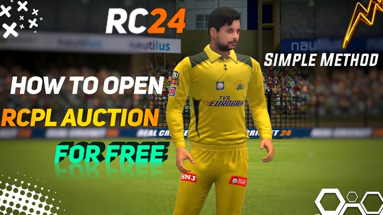 🤩 How To Open RCPL Auction For Free In Real Cricket 24 ! Very Simple Method 💫 ! In Tamil