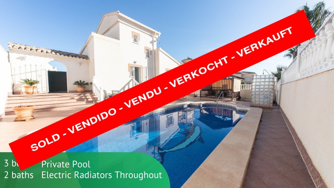 SOLD! 249.500€ Detached Property for Sale in La Marina with Private