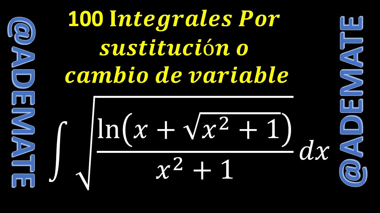 INTEGRALES INTEGRAL POR CAMBIO DE VARIABLE Integral De Sqrt ln x integrales-integral-por-cambio-de-variable-integral-de-sqrt-ln-x