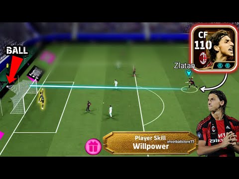 زلاتان إبراهيموفيتش لاعب ميلان الأسطوري تقييم ١١٠ مهارة جديدة قوة إرادة هل زلاتان الجديد ١