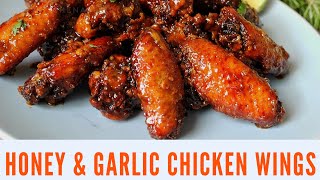 Honey and Garlic Chicken Wings| Kane's Kitchen Affair