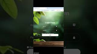 🔥Stylish Login Form Using HTML and CSS Only |No JAVASCRIPT |Shorts |Shortsfeed|@apnacodezone614