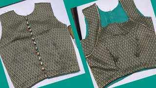 इस  blouse को बनना सिखे आसान तरीके से//simple blouse cutting in Hindi