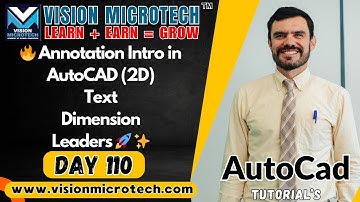 🔥 Annotation Intro in AutoCAD (2D) | Text | Dimension | Leaders 🚀 ✨