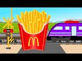 食べたい フライドポテトふみきりカンカン 【踏切アニメ】