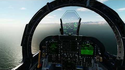 DCS F/A-18C,  Airfield Denial, Jdam Toss in PP Mode.