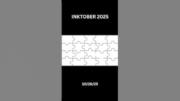10/26/25 "Puzzling" #inktober #inktober2025 #procreate #timelapse #drawing #drawingideas