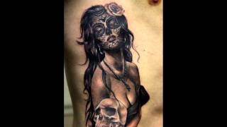 30 Daring Images of Day of the Dead Tattoos