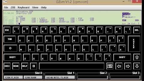 CP/M 2.2 on Cambridge Z88 computer
