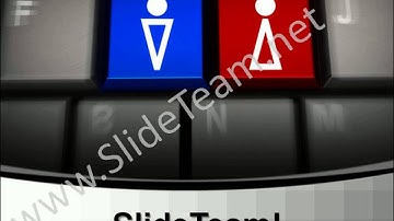 Computer Keyboard With Male And Female Keys PowerPoint Templates ppt Themes 1012 Slides Backgrounds