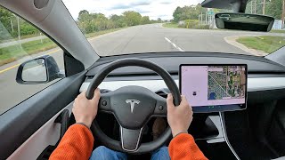 2020 Tesla Model Y Long Range AWD - POV Test Drive (Binaural Audio)