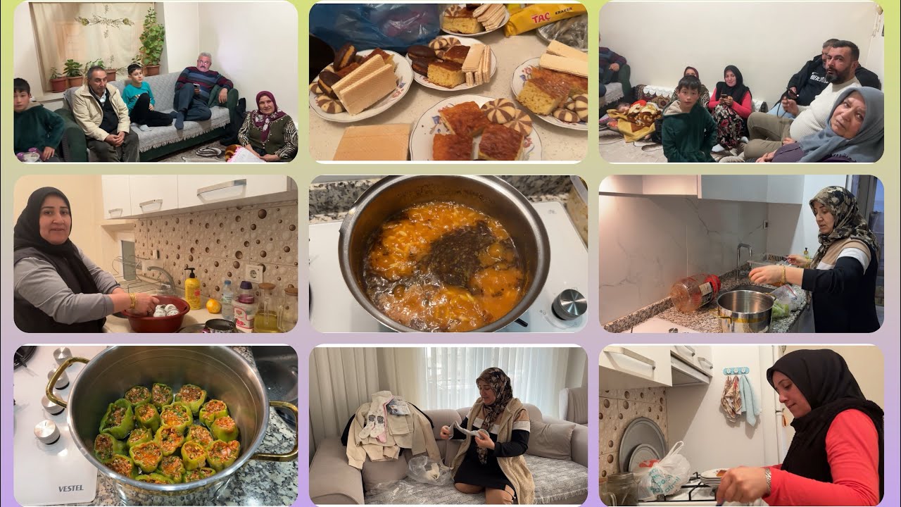 MAĞAZA KAPANMIŞ NELER ALDIM🎉KAYNANAMGİLDE TOPLANDIK🤗ASAFIMLA HASTAYIZ😢DOLMA PİŞİRDİM👍KÖY HAYATI VLOG