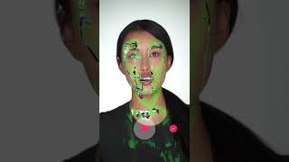 glitch makeup tutorial 🤖 Part2! #makeup #glitchtrend #transition #bts #tutorial