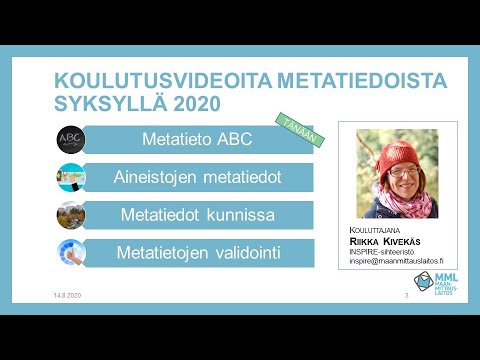 Video: OMeta: Ontologiapohjainen, Datavetoinen Metatietojen Seurantajärjestelmä