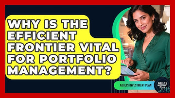 Why Is The Efficient Frontier Vital For Portfolio Management? - Adults Investment Plan