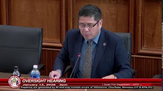 Oversight Hearing - Senator Shawn Gumataotao - January 12, 2026   2pm