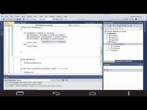 Build a Math Quiz App from scratch | Add a check answer method | Part 13 | 2020