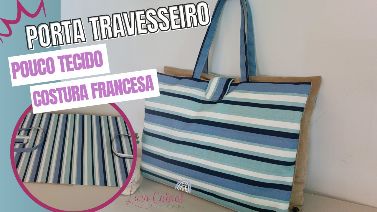 Com Pouco Tecido Você Faz Esse Porta Travesseiro de Viagem