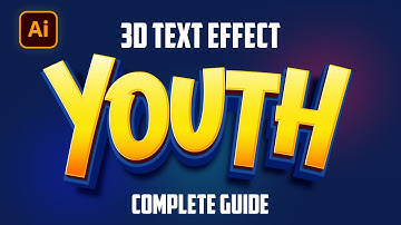 How to Make Editable 3D Text Effect in Adobe Illustrator | Appearance Panel Tutorial