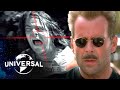 Bruce Willis Tests Out a High-Tech Weapon... on Jack Black