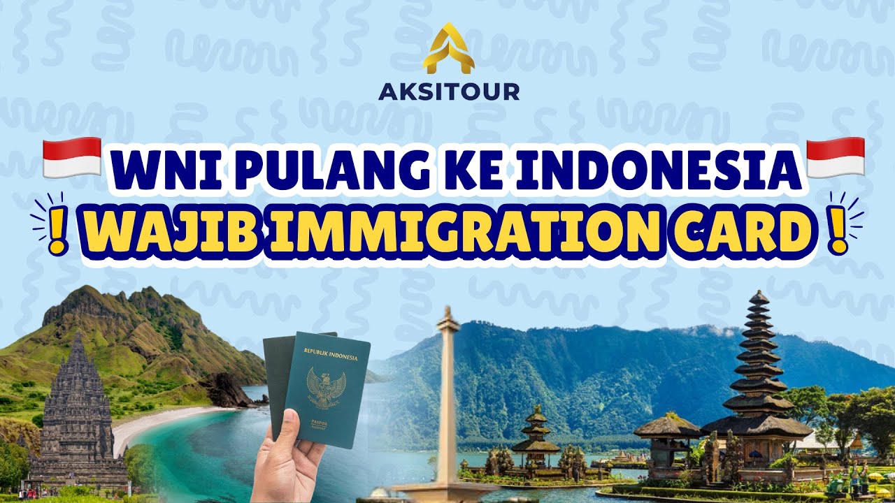 ‼️EDISI PULANG KE TANAH AIR: Tutorial Membuat Immigration Card Indonesia 🇮🇩🤩