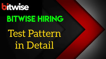 Bitwise Test Pattern in Detail | Software Developer | Freshers |